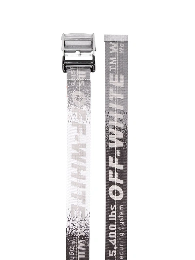 Shop Off-white Logo Belt In Grey