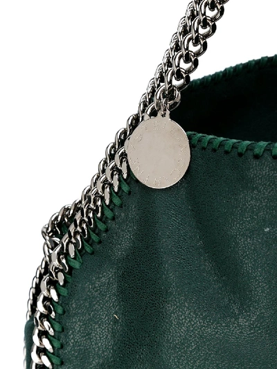 Shop Stella Mccartney Falabella Small Tote Bag In Green