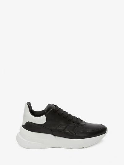 Shop Alexander Mcqueen Leather Sneakers In Black