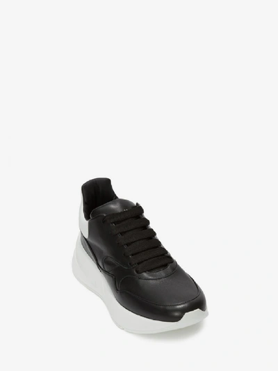 Shop Alexander Mcqueen Leather Sneakers In Black