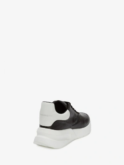 Shop Alexander Mcqueen Leather Sneakers In Black