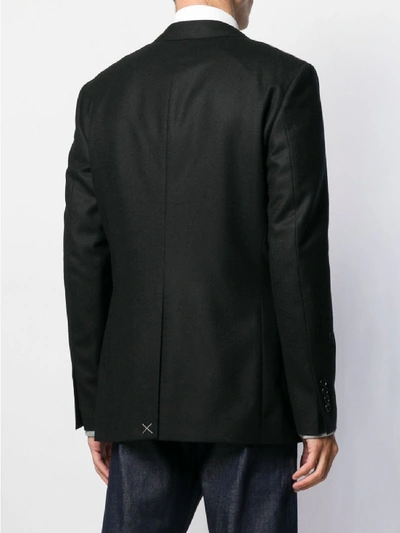 Shop Burberry Slim Fit Wool Jacket In Black