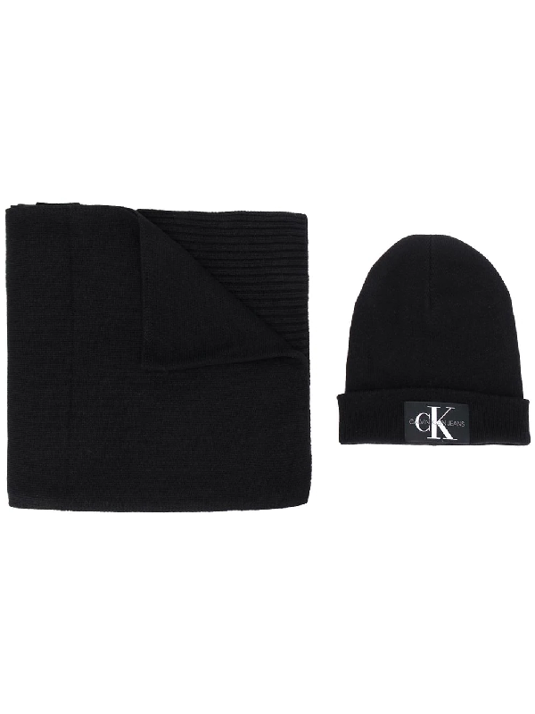 calvin klein grey beanie