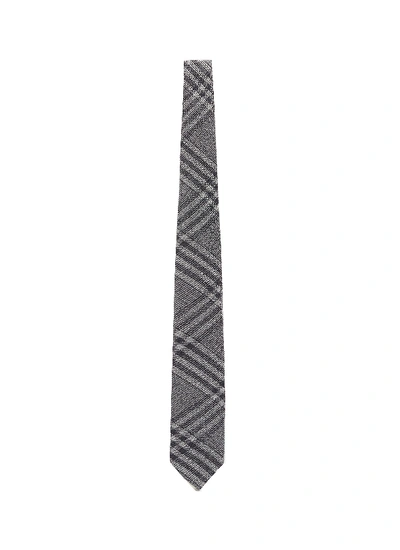 Shop Thom Browne Check Plaid Tie In Grey