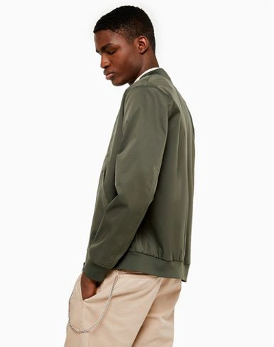 Shop Topman Bomber In Military Green