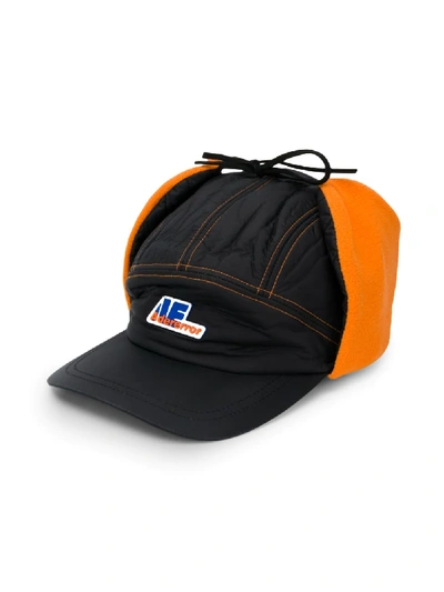 Shop Ader Error Colour Block Baseball Cap In Black