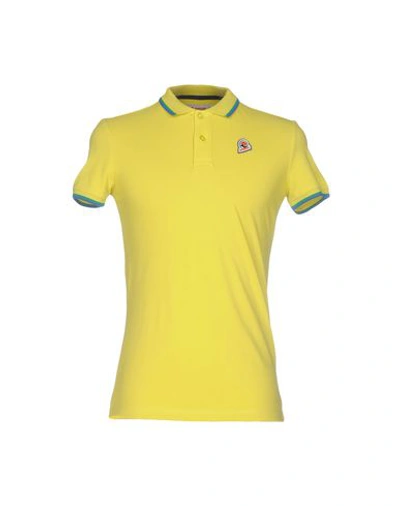 Shop Invicta Polo Shirt In Yellow
