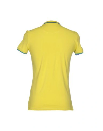 Shop Invicta Polo Shirt In Yellow