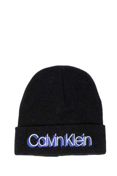 Shop Calvin Klein Black Wool Hat