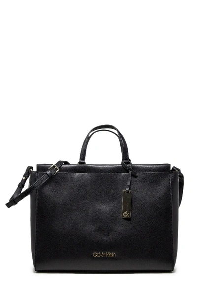 Shop Calvin Klein Black Polyurethane Handbag