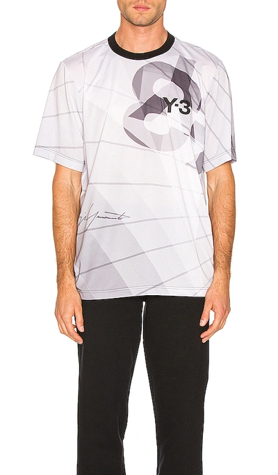 Shop Y-3 Football Shirt In Parachute Core White