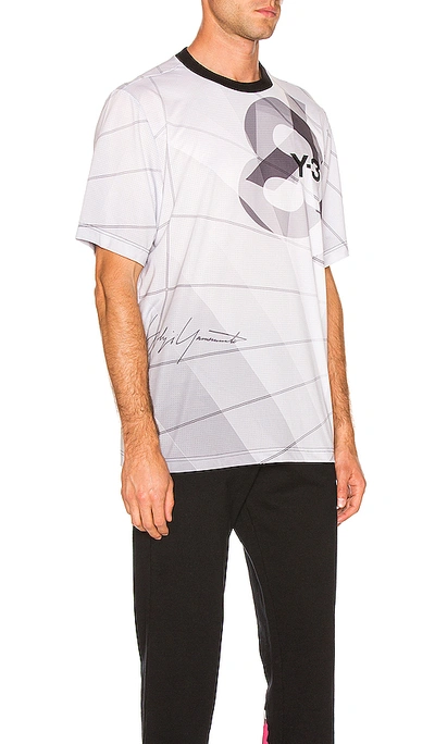 Shop Y-3 Football Shirt In Parachute Core White