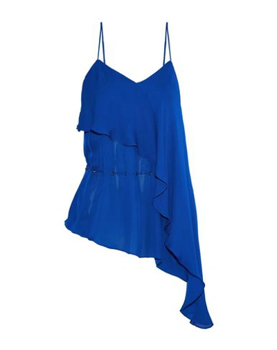 Shop Haute Hippie Silk Top In Blue