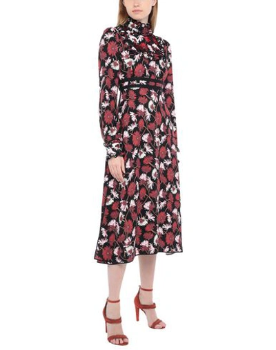 Shop Rochas Midi Dress In Maroon