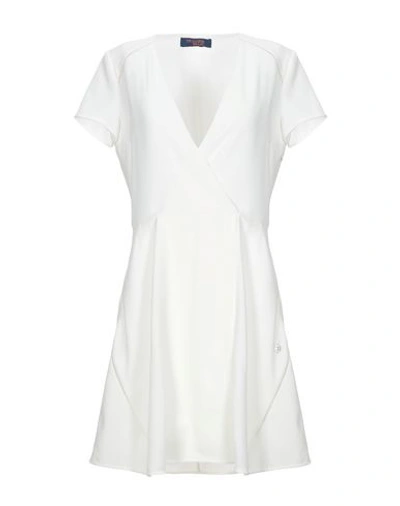 Shop Trussardi Jeans Short Dress In White
