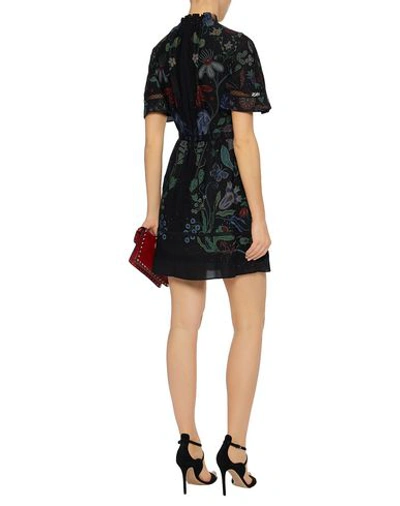 Shop Valentino Short Dress In Black