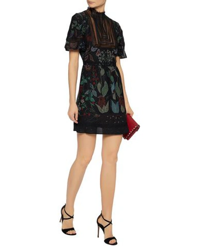 Shop Valentino Short Dress In Black