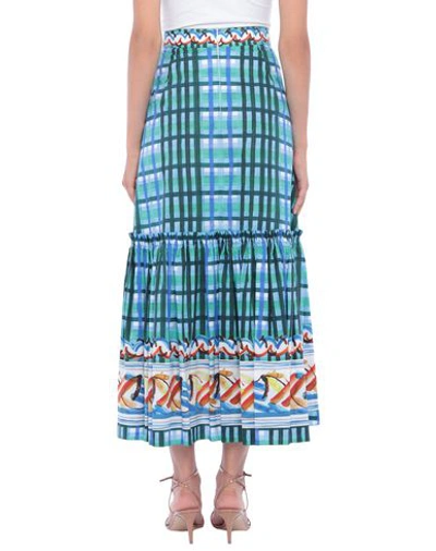 Shop Peter Pilotto Maxi Skirts In Sky Blue