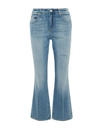 Shop Amo Denim Pants In Blue