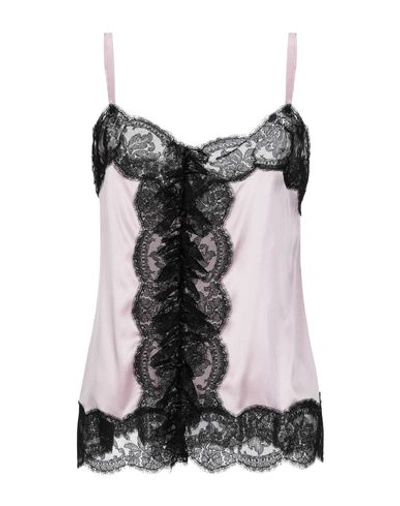 Shop Dolce & Gabbana Sleeveless Undershirts In Pink