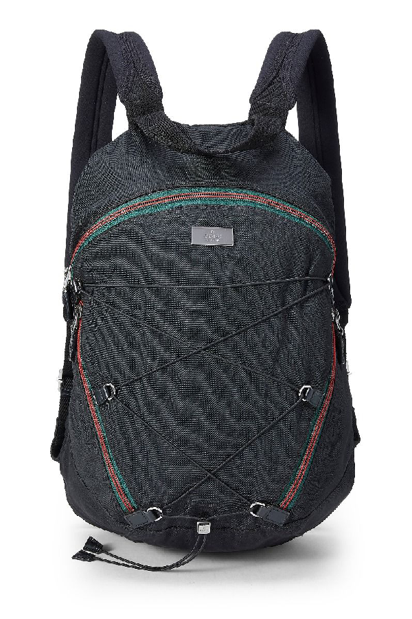 gucci black nylon backpack