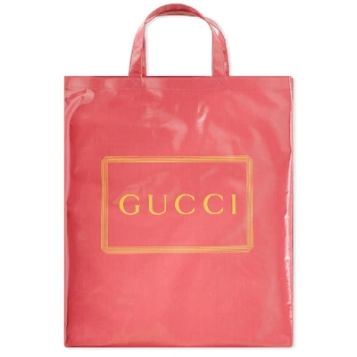 Shop Gucci Logo Tote Bag In Pink