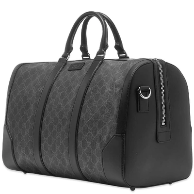 Shop Gucci Gg Supreme Duffel Bag In Black
