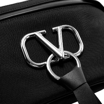 Shop Valentino Go Logo Ribbon Nylon Waist Pack In Black