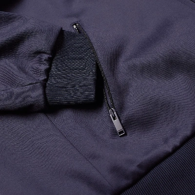 Shop Valentino Logo Print Track Jacket In Blue