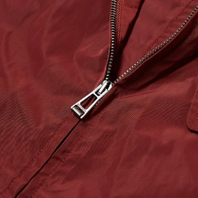 Shop Belstaff Camber Nylon Zip Jacket In Burgundy