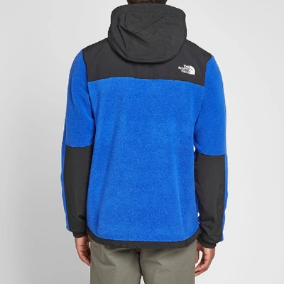 Shop The North Face Denali Popover Fleece Jacket In Blue