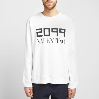 Shop Valentino 2099 Print Sweat In White