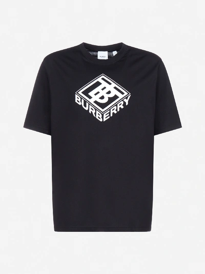 Shop Burberry T-shirt Ellison In Cotone Con Logo