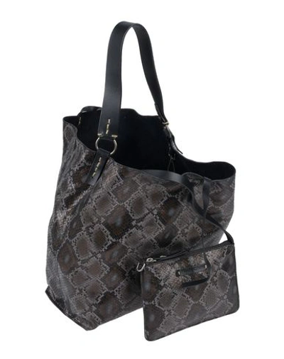 Shop Manila Grace Handbags In Lead