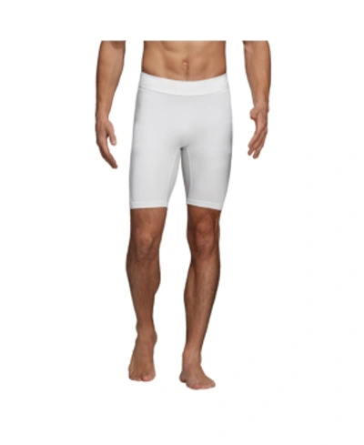 Shop Adidas Originals Adidas Men's Alphaskin Climacool Compression Shorts In White