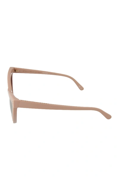 Shop Stella Mccartney 55mm Cat Eye Sunglasses In Pink Pink Gold