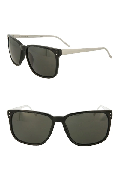 Shop Linda Farrow 59mm Novelty Sunglasses In Black White Gold Gre