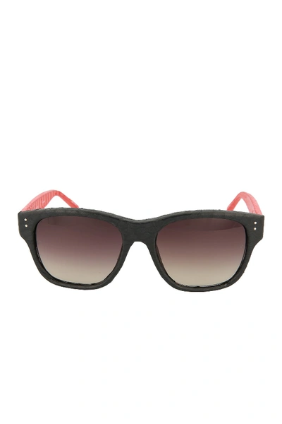 Shop Linda Farrow 55mm Novelty Sunglasses In Navy Coral Snake Gre