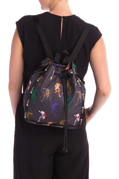 Lesportsac nadine outlet drawstring backpack