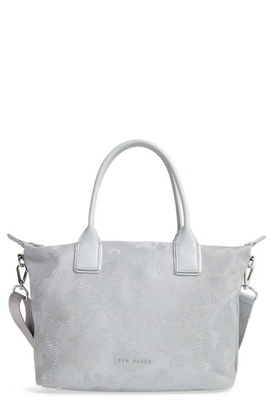 Shop Ted Baker Lanaya Camo Small Tote In Silver