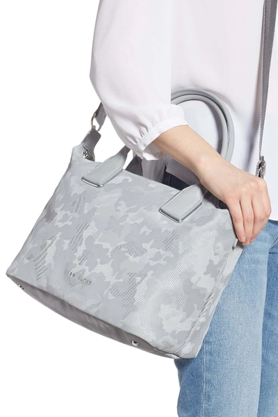 Shop Ted Baker Lanaya Camo Small Tote In Silver