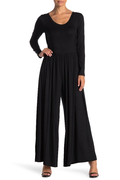 Shop West Kei Knit Scoop Neck Jumpsuit (petite) In Black