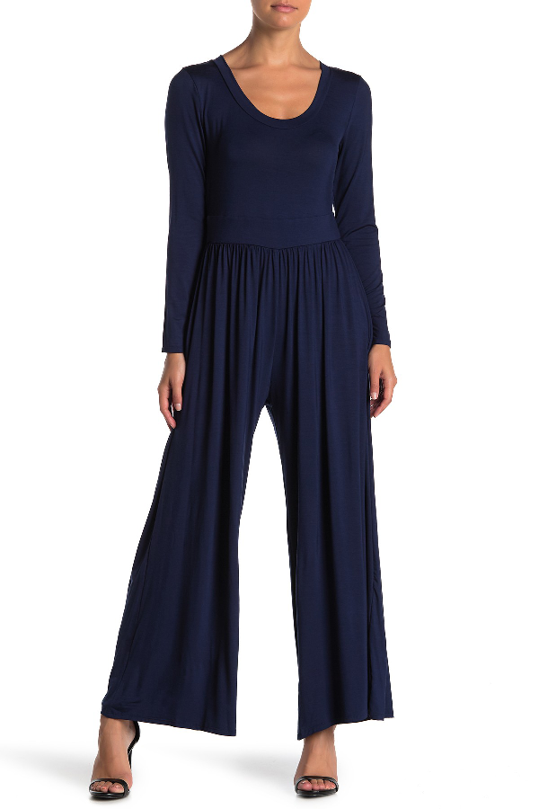 west kei knit wide leg jumpsuit