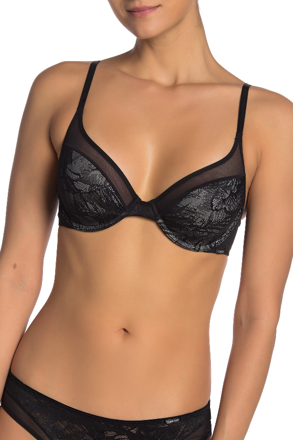 calvin klein lightly lined demi bra