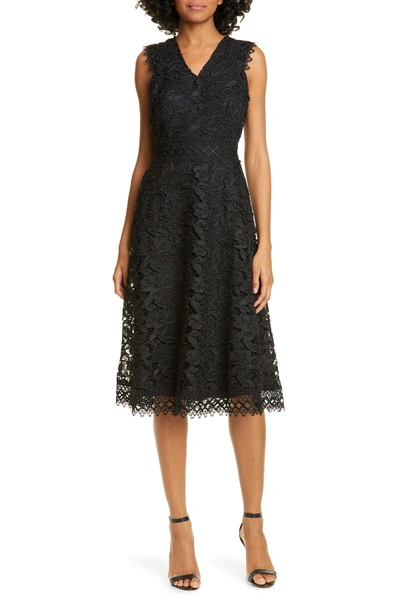 Shop Ted Baker Questy Sleeveless Lace Dress In Black
