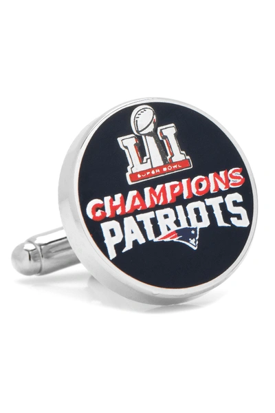 Shop Cufflinks, Inc Nfl 2017 New England Patriots Super Bowl Champions Cuff Links In Blue