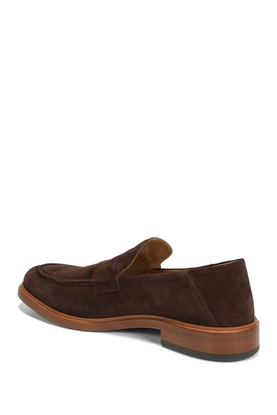 Shop Vince Barry Leather Loafer In Tmoro