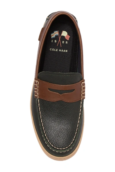 Shop Cole Haan Nantucket Leather Loafer In Dark Olive