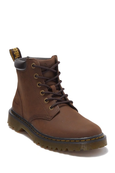Shop Dr. Martens' Cartor Leather Lace-up Boot In Dark Brown Crazyhorse