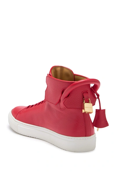 Shop Buscemi High Top Sneaker In Red